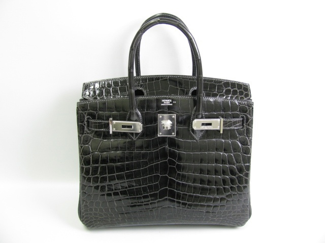 エルメス バーキン30 クロコダイルニロティカス-グラファイト